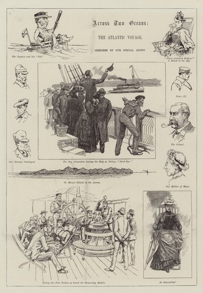 Across Two Oceans, the Atlantic Voyage by Melton Prior